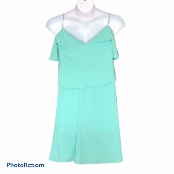 Cooper & Ella Seafoam Green Ruffle Midi Dress NWT size Small - Picture 6 of 8